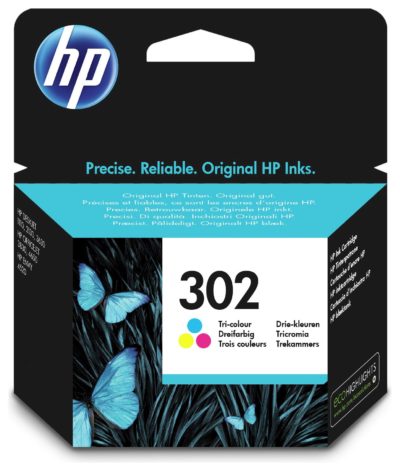 HP 302 F6U65AE Tri-Colour Original Ink Cartridge